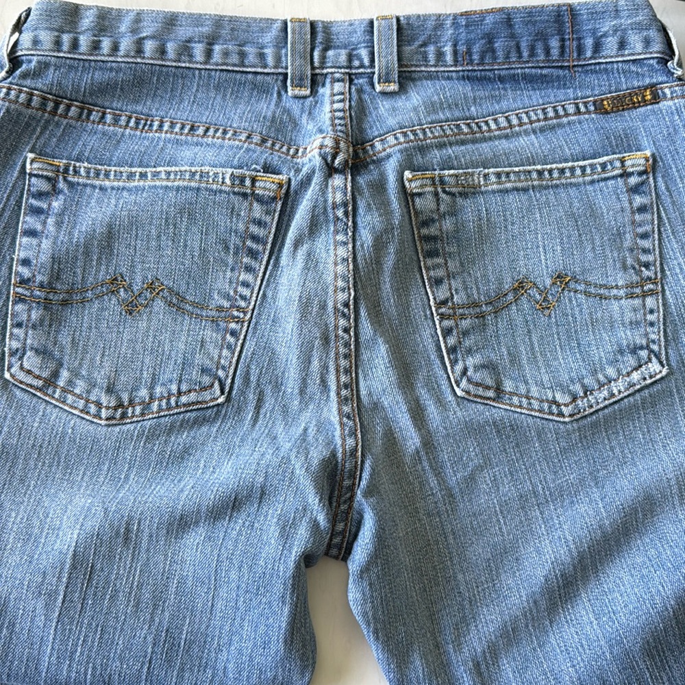 Lucky Brand Dungarees Sweet N’ Low Flare Boot Cut Jeans Vintage Y2K Sz 8/29 USA - Picture 7 of 16